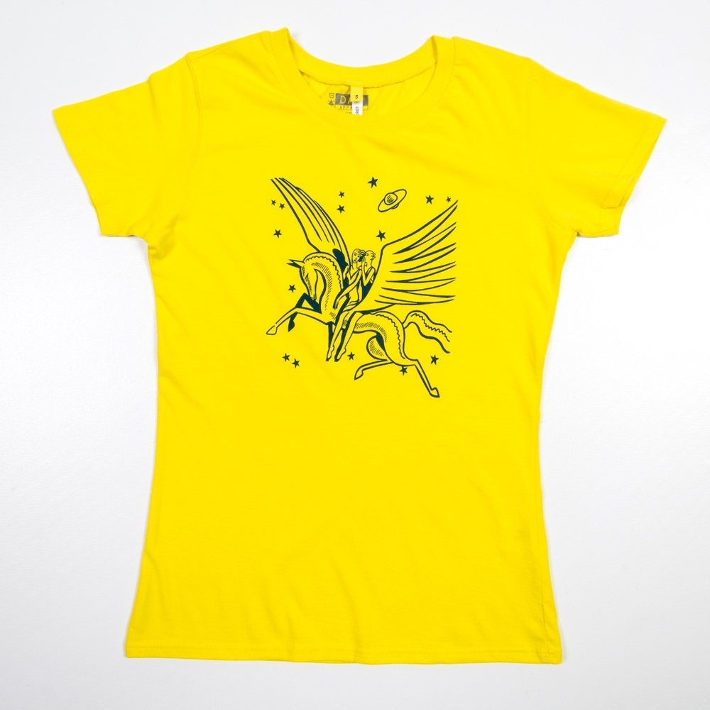 PEGASUS T-Shirt Winged Horse Mythology Fitted Super Soft Women’s Small NWOT